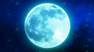 Full Moon Blue 4K