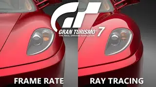 GT7 - Frame Rate Mode vs Ray Tracing Mode - Garage