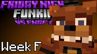 FNF VS. FNAF 1 Week F But Minecraft (FNAF 10th Anniversary)