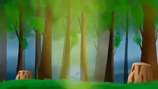 Forest drawing. (Procreate)