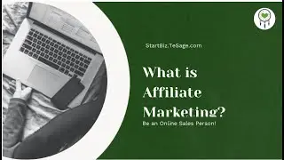 What is Affiliate Program/Marketing? Online Salesperson