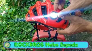 Beli Helm Rockbros gak Perlu beli lampu Lagi, SUDAH LENGKAP DAN ISTIMIWIRRRR.....!!!!