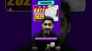 GATE Online Form Filling Started #gate2025 #gateformfiling #gatewallah
