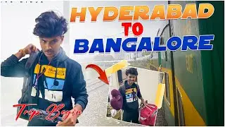 Trip Begins 😍❤ Hyderabad To Bangalore Train | South India Tour |Telugu Travel Vlog Its Ninja