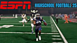 FIRST HIGHSCHOOL GAME WAS CRAZY!  EA COLLEGE FOOTBALL 25 HS DYNASTY!