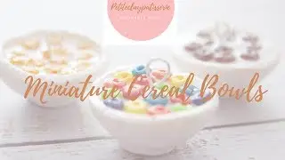 MINIATURE BOWL OF CEREAL?! | Polymer Clay Tutorial
