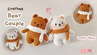 Crochet Valentine Bear keychain 🧸💓 