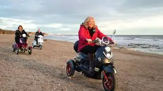 All Terrain Green Power Mobility Scooters