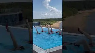 Съемка команды синхронисток в бассейне X-Clinic. Ждёте готовый ролик?