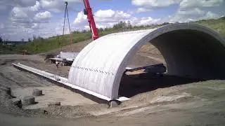 224' Long Precast Tunnel Arches by Lafarge