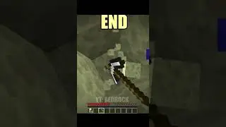 Minecraft: Digging straight down in different worlds