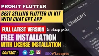 [Full Latest Version] ProKit Flutter - Best Selling Flutter UI Kit with Chat GPT App(In Cheap Price)