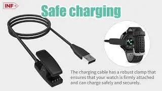 Charger compatible with Garmin Forerunner 235 / 735XT / 630/645 / Vivomove HR