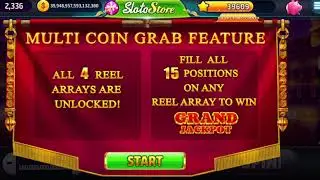 Slotomania Inner Circle Sneak Peek, Grand Gladiator Extreme. 160T$ Bet Free spins incl. coin grab.