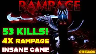 53 KILLS Phantom Assassin 4x RAMPAGE Absolute SOLO DOMINATION | Dota 2 [7.37c]