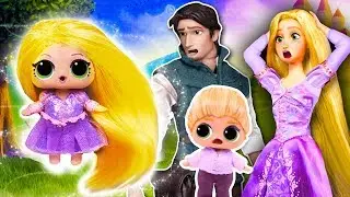 🏰 Hija de RAPUNZEL descubre los PODERES de su CABELLO MAGICO ✨Familia RAPUNZEL- Juguetes Fantásticos