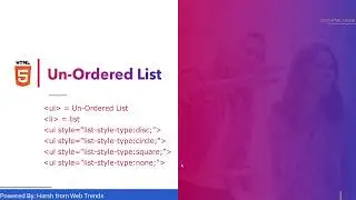 How to create a unorder list Part-2 in HTML 🔥🔥🔥