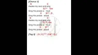 Awake My Soul || instrumental || key of G || praise and worship || lyrics and chords