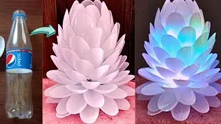 # easy craft idea from plastic bottle and plastic spoons