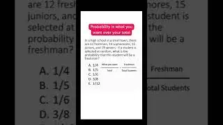 Try answering this ACT probability question. Did you get it right? #shorts