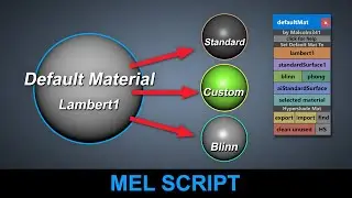 Change Default Material Toolbox for Maya