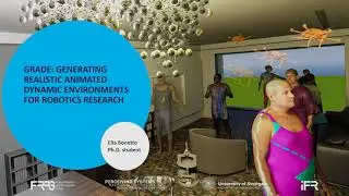 GRADE: Generating Realistic Animated Dynamic Environments for Robotics Research
