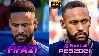 FIFA 21 VS PES 21! QUAL TEM GRÁFICOS MELHORES?