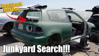 JUNKYARD Search for MORE Civic Hatchback Interior!!!