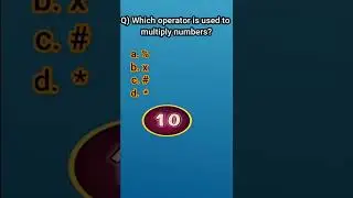 Which operator is used to multiply numbers in python? 
