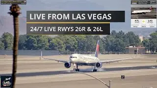 LAS Vegas Airport LIVE 24/7 with views of 26R & 26L