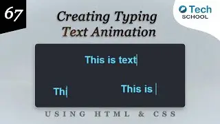 Creating Typing Text Animation with HTML & CSS #75DayUIChallenge #day67