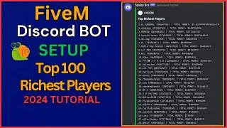 Discord Bot | Get Top 100 Richest Players in the Server | Installation And Setup | 2024