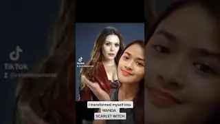 I transformed myself into WANDA SCARLET WITCH  | Makeup inspired look ❤