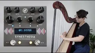 GFI System Synesthesia Effects Pedal on Harp