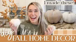DIY FALL DECOR HOME DECORATING IDEAS 2022 - DIY DOLLAR TREE HOME DECOR! HOME DECORATING FOR FALL