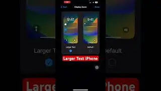 How to Set Display Zoom to Larger Text or Default