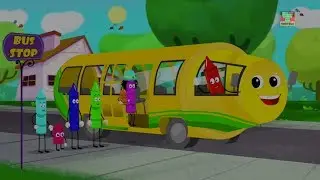 Räder im Bus | Reim für Babys | Kinder Musik | Crayons Nursery Rhyme | Kids Song | Wheels On the Bus
