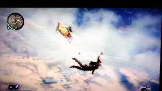 Just Cause 2 - 3min freefall no parachute survival