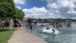 Video: Skaneateles graduates take the traditional jump into the lake