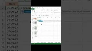 weekday function | how to get weekday from date in excel | excel date functions | 