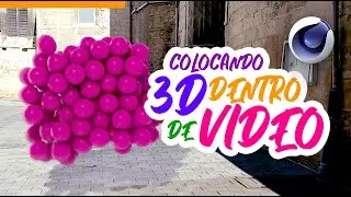 Colocando Animação 3D dentro de um Video, composição com Motracker | Tutorial Cinema 4D