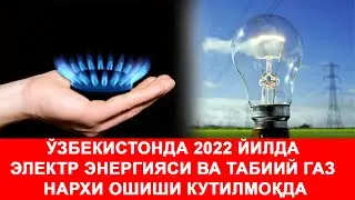 Ўзбекистонда 2022 йилда электр энергияси ва табиий газ нархи ошиши кутилмоқда