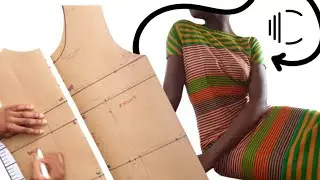 How to sew a pencil dress with a zip from a bodice block | Sheath | Basic