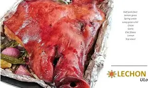 LECHON , Half face pig head