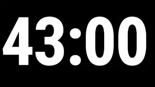 43 Minute Countdown Timer | 43 Minute Timer | 43 Minutes | Alarm Clock | Ambience Sounds