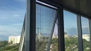 Москитная сетка ПЛИССЕ на верхнеподвесном окне