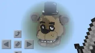 MCPE Freddy Fazbear Pixel Art