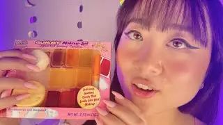 ASMR Spit Painting your Face with Gummy Makeup Candy