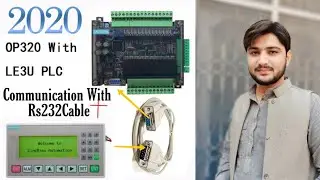 How To Connect  Op320 Hmi With Le3u With Rs232 || Mistubishi Plc fx3u Connection  With Op320-a Hmi
