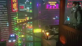 Cyberpunk, Night city в Cinema 4D, Octane и After Effects